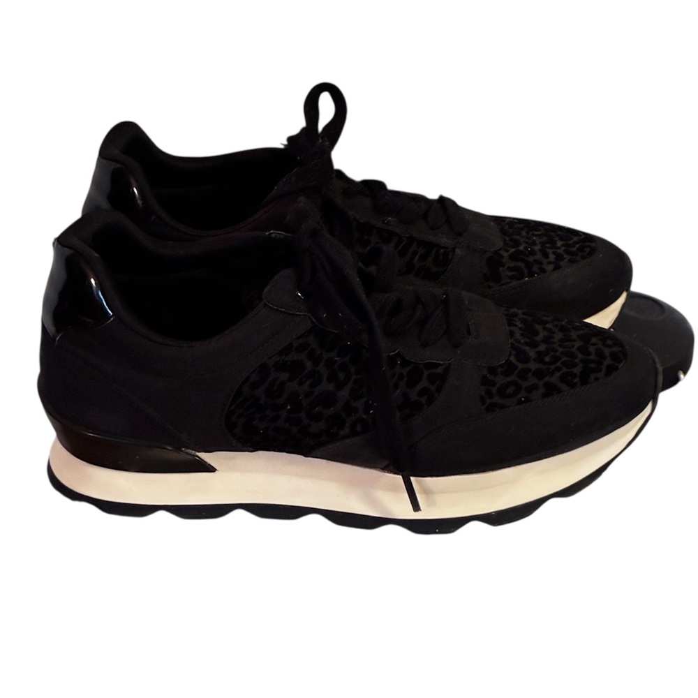 Zara Basic Collection Unisex Black Animal Print Women's Men’s Sneakers